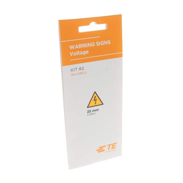 2403900-1 WARNING25-LABEL-BK-150 1=150PCS