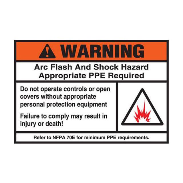 PPS0305W2109 SIGN ELECTRL WARN
