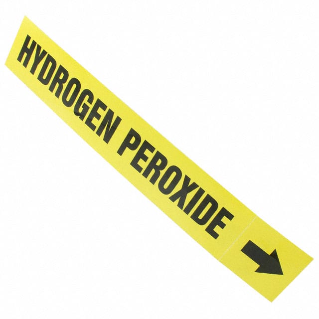 PPMA1361D LABEL 12"X2.5" BLACK/YELLOW