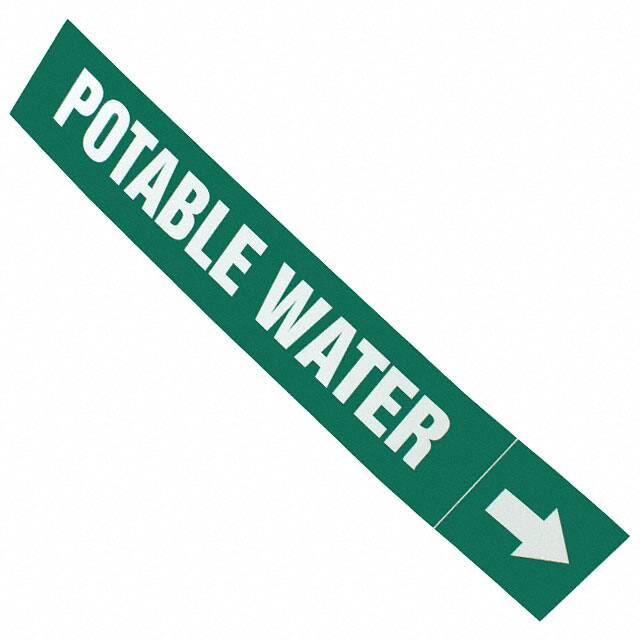 PPMA1475A SS PIPE MRKR, POTABLE WATER, GN,