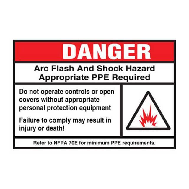 PPS0305D2109 SIGN ELECTRL WARN