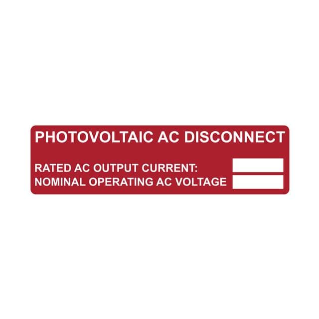 596-00892 PV AC DIS RATING 2017 50/RL