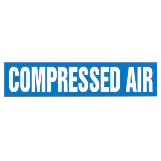 PPMR0005B LABEL 30'X8" WHITE/BLUE