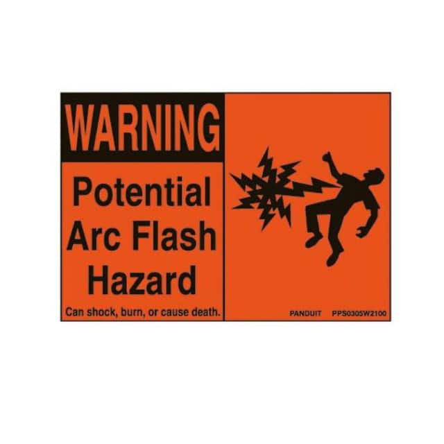 PPS0204W2100A ADHESIVE SIGN, POLYESTER, 'WARNI
