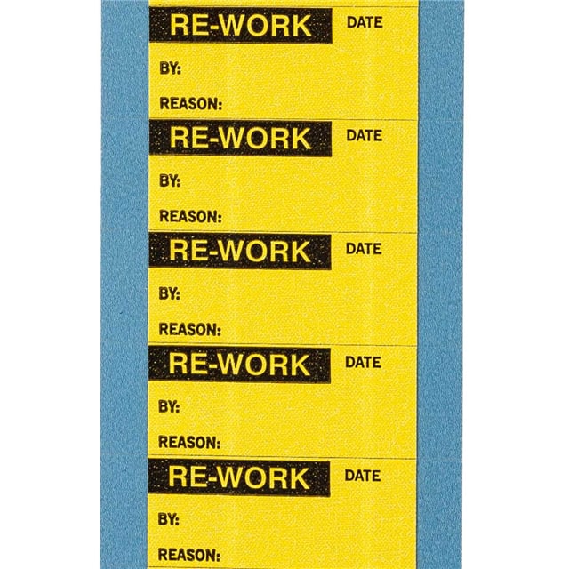 WO-5-PK LABEL BLACK ON YELLOW 1=25PCS