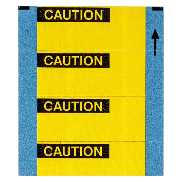WO-11-PK LABEL BLACK ON YELLOW 1=25PCS