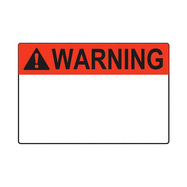 C400X600A51 LABEL ID/RATINGS 6"X4" OR/BK/WHT