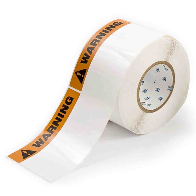 THTEL-25-483-1-WA LABEL 4" H X 6" W BK/RED 1=1ROLL