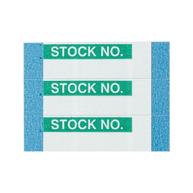 WO-37-PK LABEL GREEN ON WHITE 1=25PCS