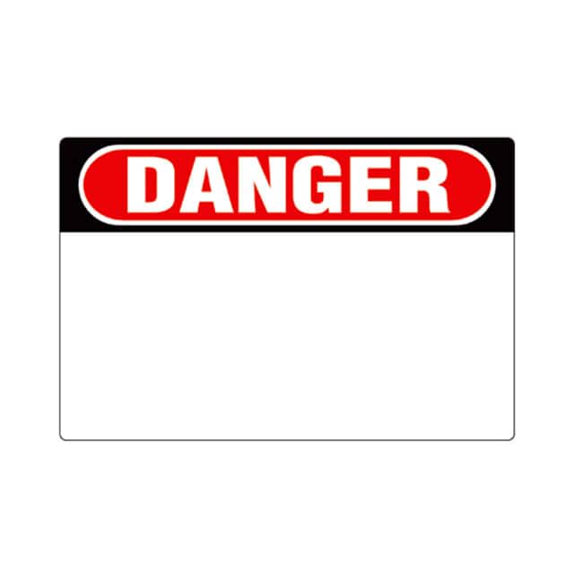 C400X600A41 LABEL ID/RATINGS 6"X4" BK/RD/WHT