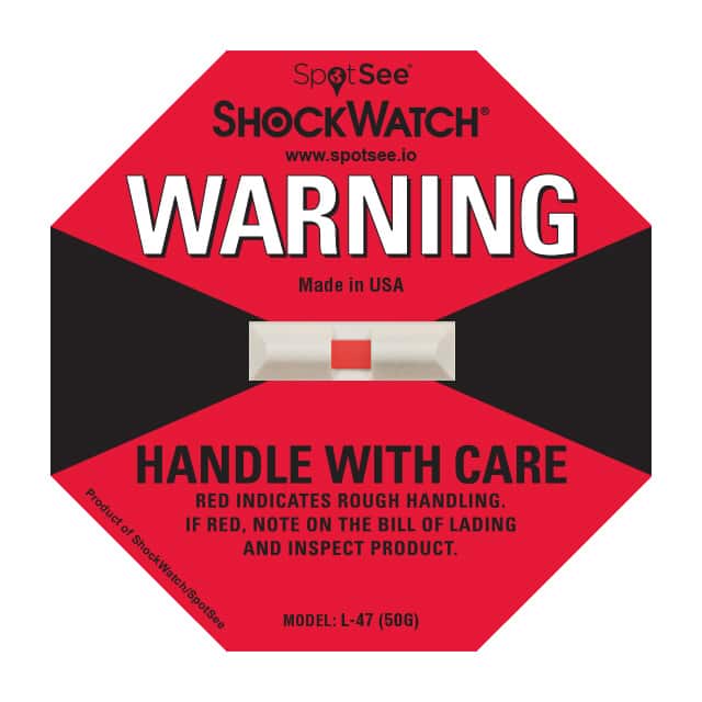 20500 L-47 SHOCKWATCH LABEL 50G (RED)