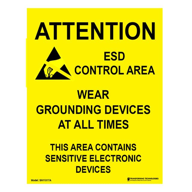 SN11X17A ESD SIGN  17X22