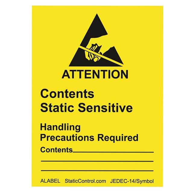 ALABEL LABEL ESD/STATC 2.5"X1.88" 500PC