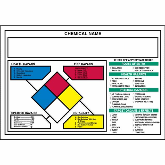 53082 B946 NFPA TARGET LABEL 10X14 5 C