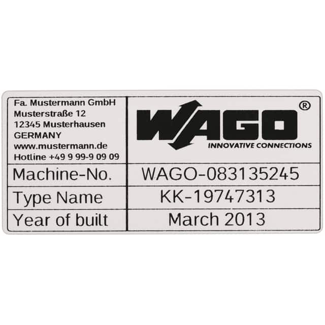 210-802 TYPE LABELS; 70 X 33 MM