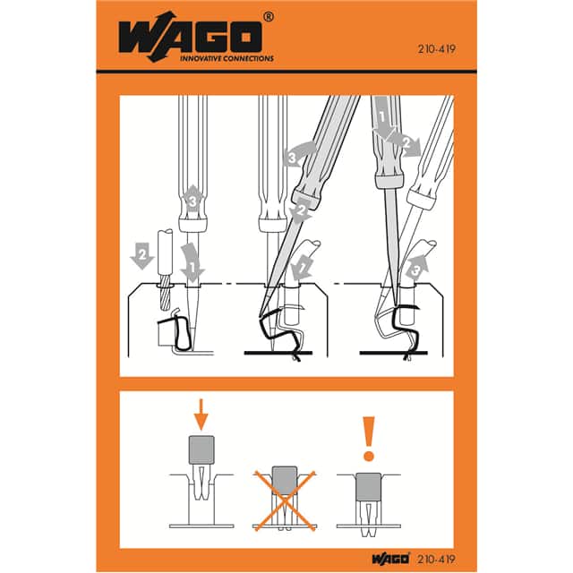210-419 STICKERS FOR OPERATING INSTRUCTI