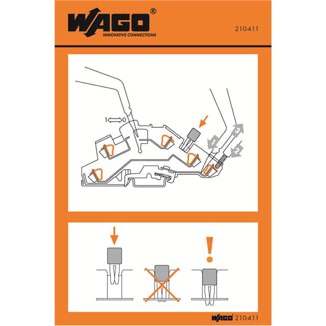 210-411 STICKERS FOR OPERATING INSTRUCTI