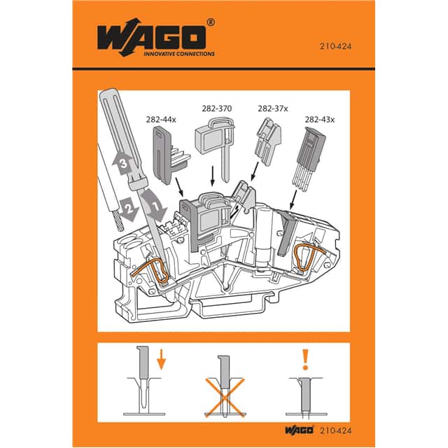 210-424 STICKERS FOR OPERATING INSTRUCTI
