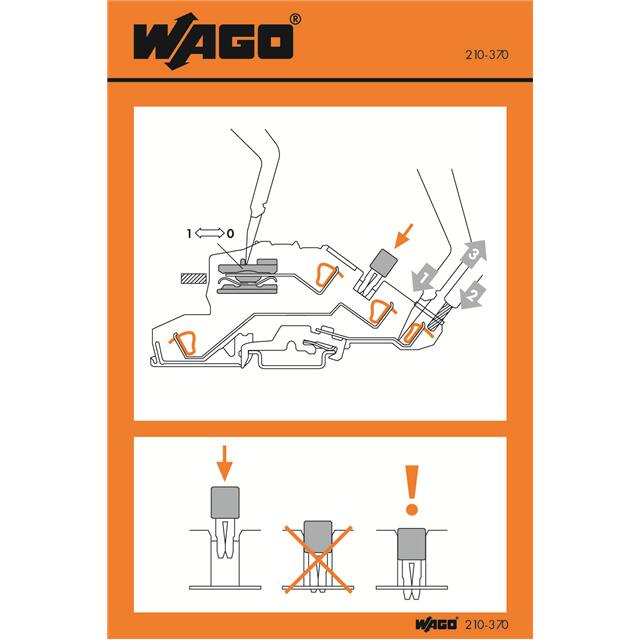 210-370 STICKERS FOR OPERATING INSTRUCTI