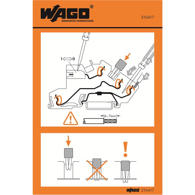 210-417 STICKERS FOR OPERATING INSTRUCTI