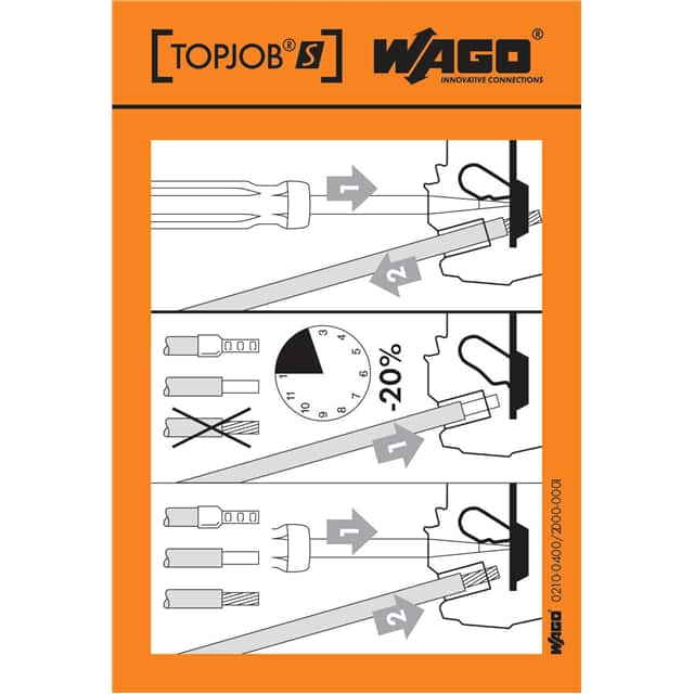 210-400/2000-001 STICKERS FOR OPERATING INSTRUCTI
