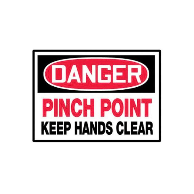 PLVS0305D3134 LABEL ELECTL WRN 5"X3.5" RD/BK/W