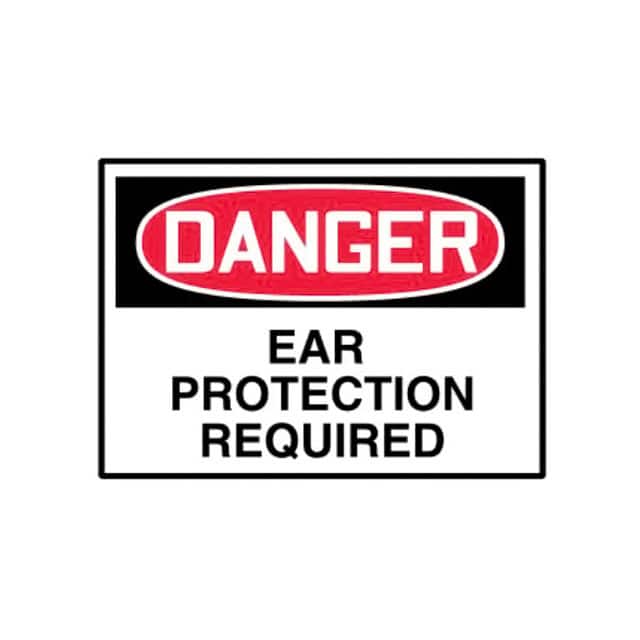 PLVS0305D3307 LABEL ELECTL WRN 5"X3.5" RD/BK/W