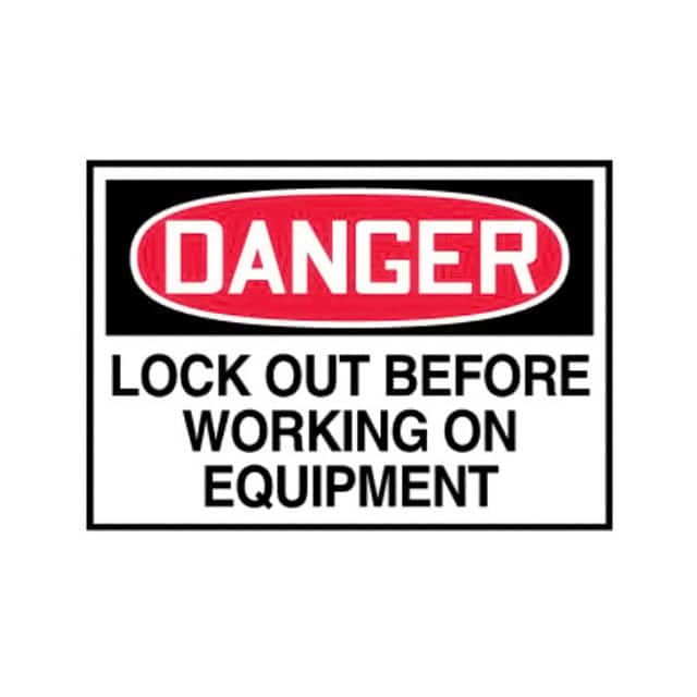 PLVS0305D3306 LABEL ELECTL WRN 5"X3.5" RD/BK/W