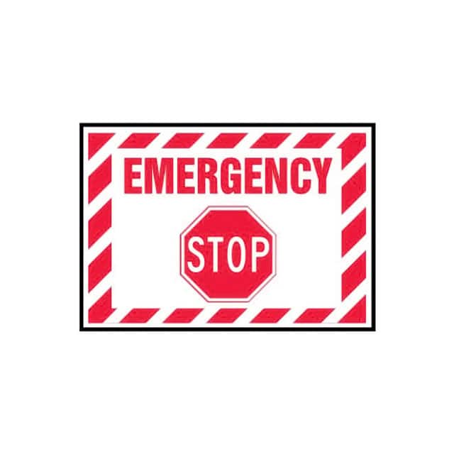 PLVS0305B3927 LABEL 5"X3.5" RED/WHITE