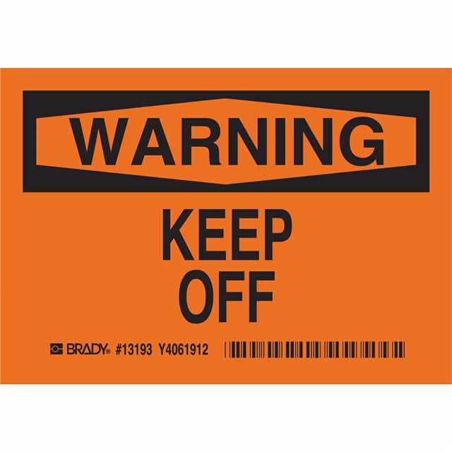 13193 B946 SAFETY SIGNS BLK/ORG