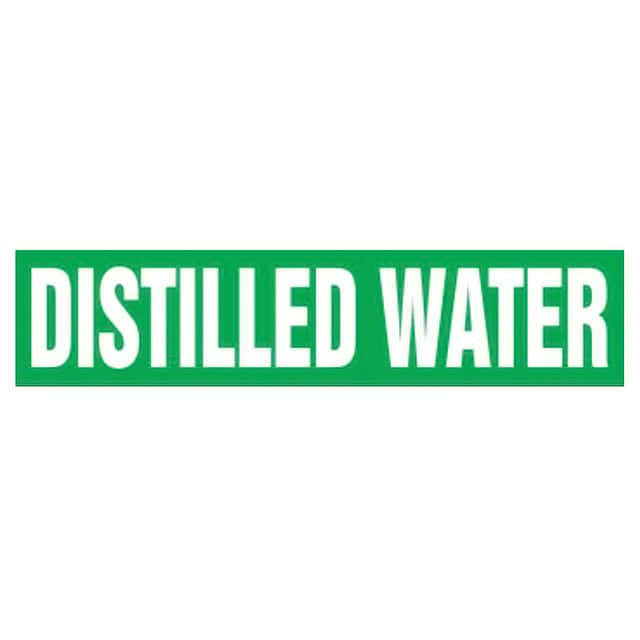 PPMA1167B LABEL 8"X1.5" WHITE/GREEN