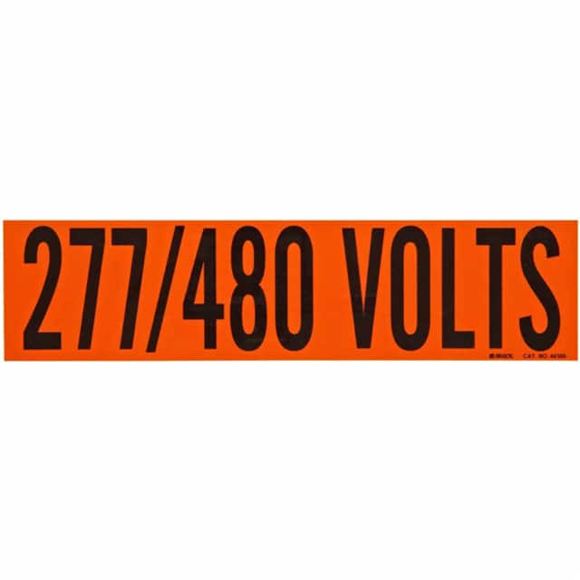 44160 LABEL BLACK ON ORANGE