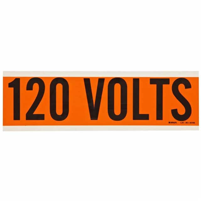 44104 LABEL BLACK ON ORANGE