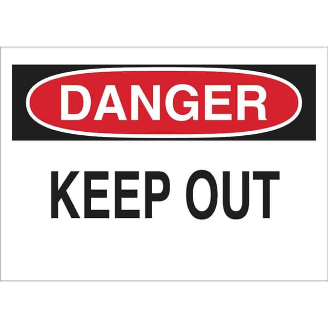 87759 B302-3.5X5-WK-O-DAN-KEEP OUT