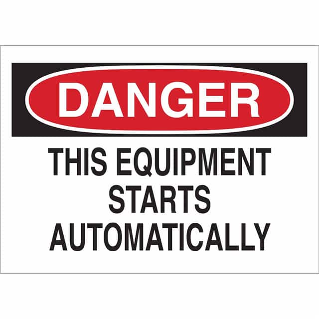 88186 DANGER THIS EQUIPMENT STARTS AUT
