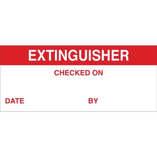 WOX-23 W/O CALIB LBLS-EXTINGUISHER CHEC