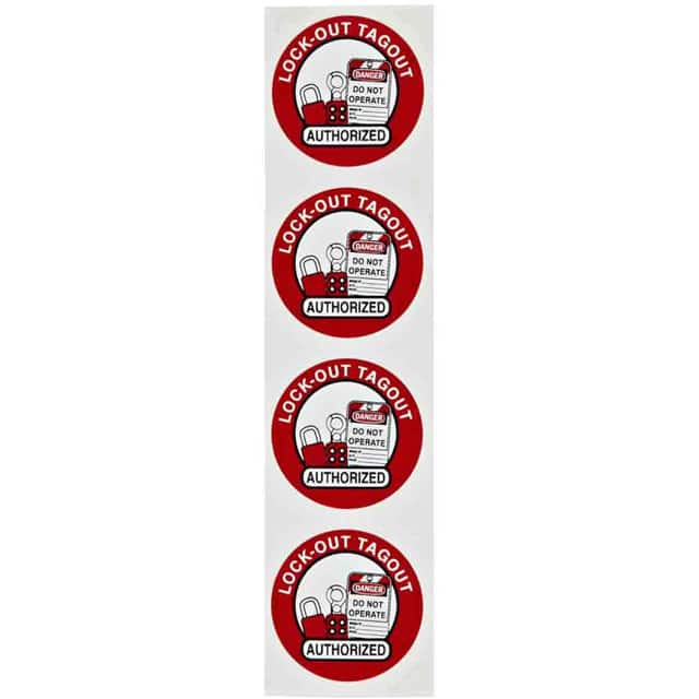 50193 B946 HARD HAT LBL 2" DIA 4-UP BL
