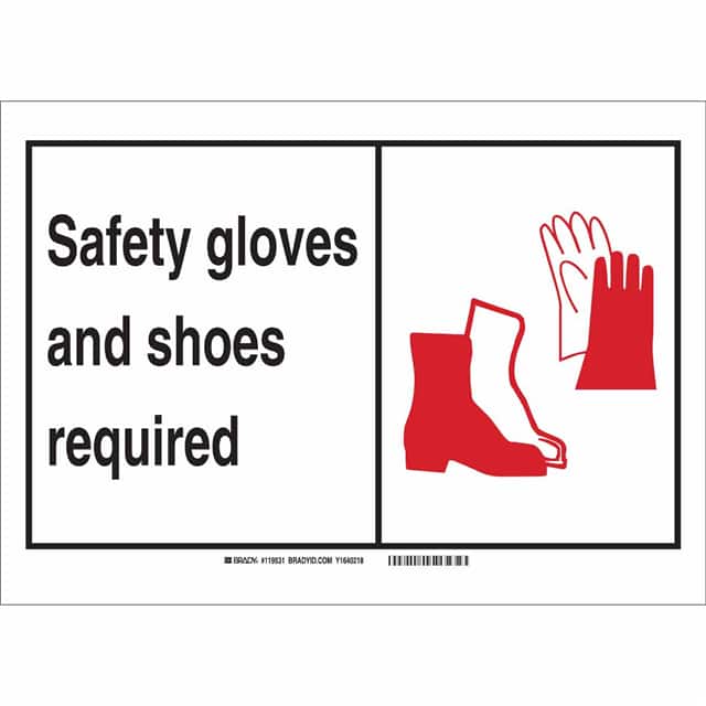 119529 B302 5X7 BLK/WHT PERSONAL SAFETY