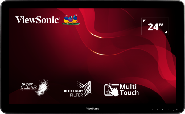 TD2430 The View Sonic TD2430 is a 24-inch touch screen monitor featuring 10-point projected capacitive touch and Full HD 1080p resolution. It offers versatile connectivity with HDMI, DisplayPort, and VGA inputs.