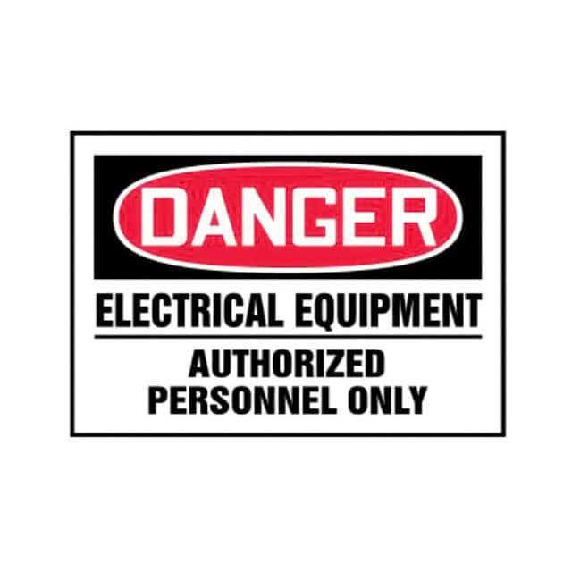 PLVS0507D7148 LABEL ELECTRL WARN 7"X5" RD/BK/W