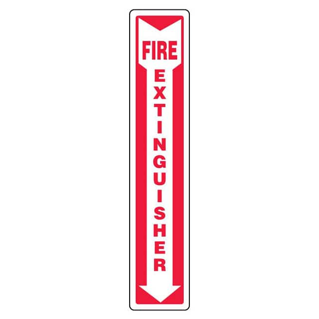 PVS1204B7202 SIGN 12"X4" RED/WHITE
