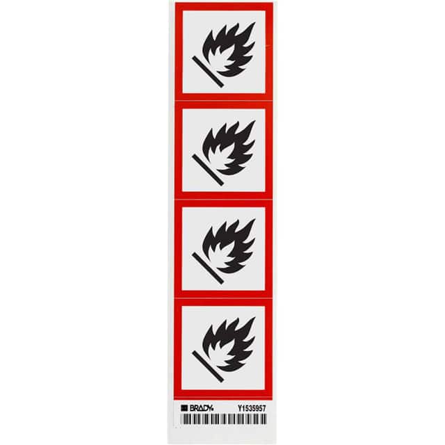 118877 GHS FLAMMABLE B235 4/CARD 2"