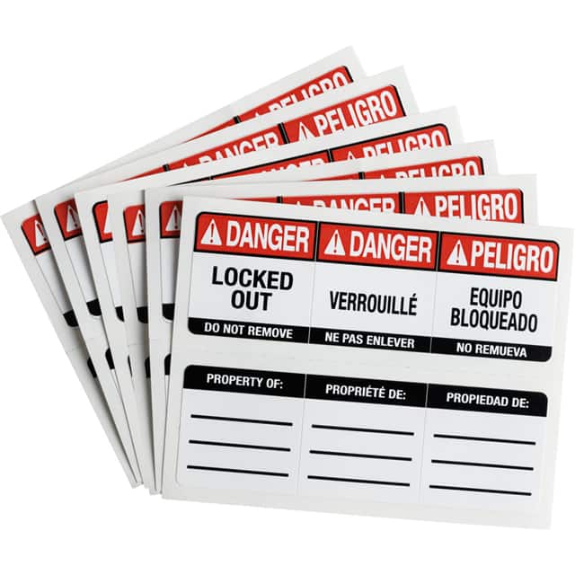 150556 6 SETS LABELS FOR COMPACT SAFEKE
