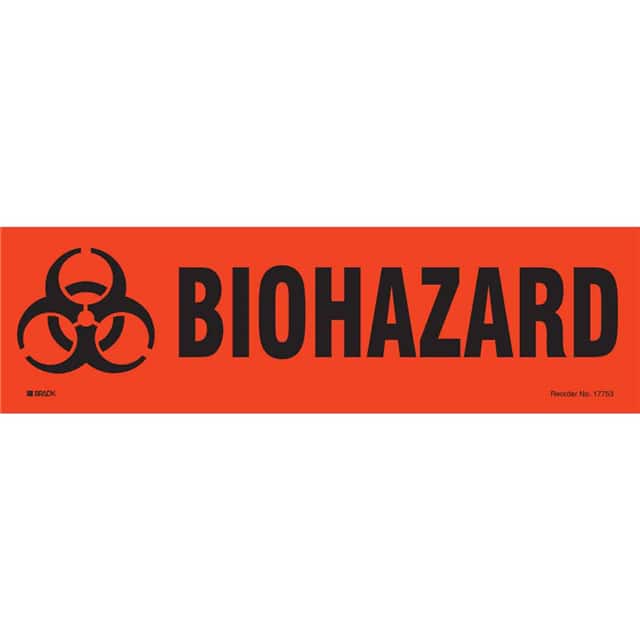 17753SLS B-485 3.5X12 BLK/ORG BIOHAZARD