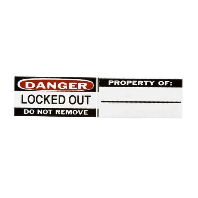 50289 B826 LOCKOUT LBLS .8"HX1.1"W 6 S