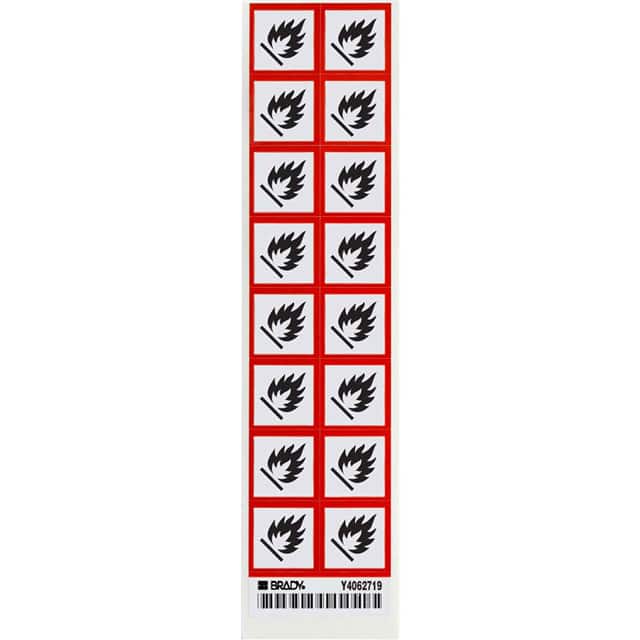 118822 GHS FLAMMABLE B7569 16/CARD 1"