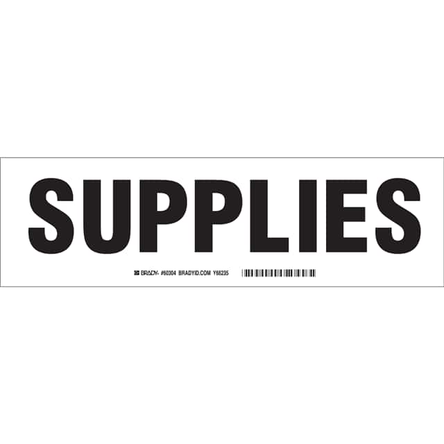 60304 B302,BLK/WHT,3.5"X12",SUPPLIES