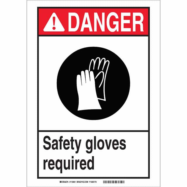 119403 B401 10X7,BLK,RED/WHT FIRE SAFET