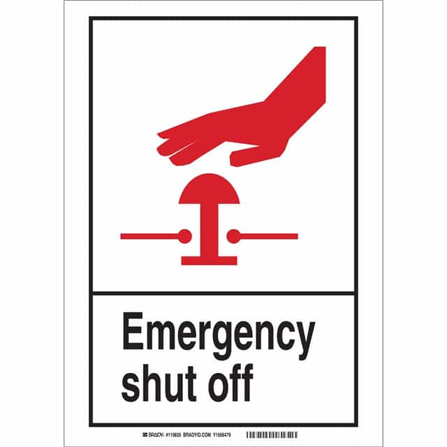 120728 B302 7X10 BLK,RED/WHT FIRE SAFET