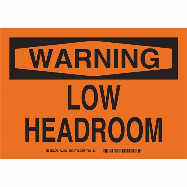 23934 B450 SAFETY SIGNS BLK/ORG